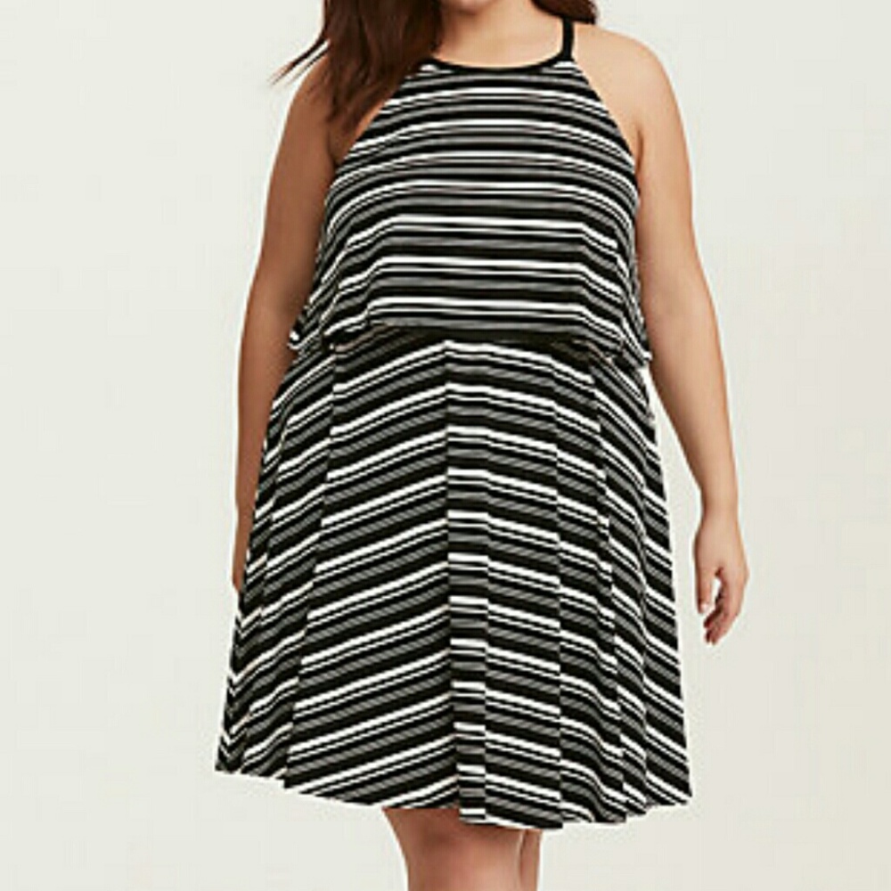 ❤ Torrid NewStriped Tank Dress